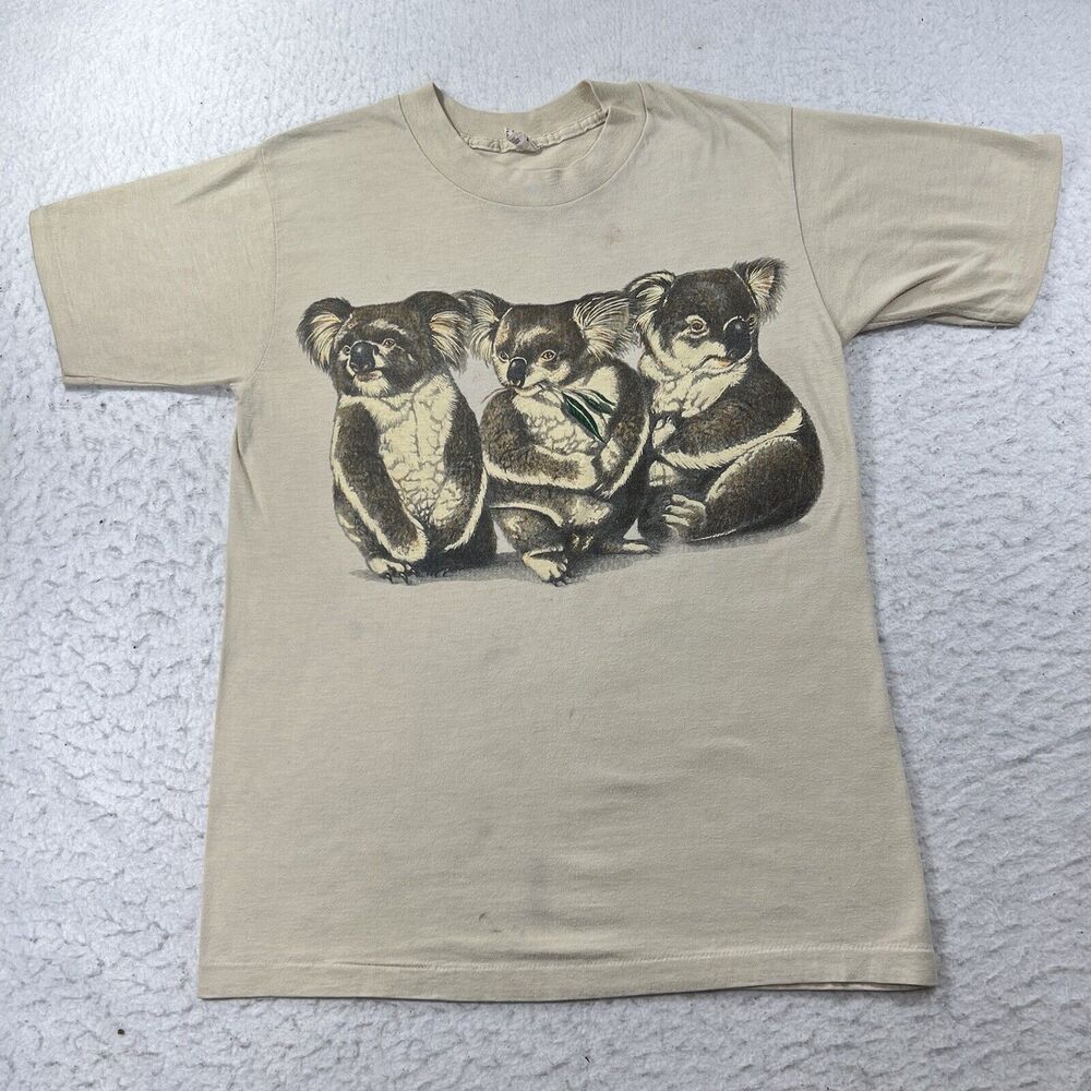 Vintage 1988 Lexington Men's Medium Miami MetroZoo Koala Exhibit Graphic T Shirt